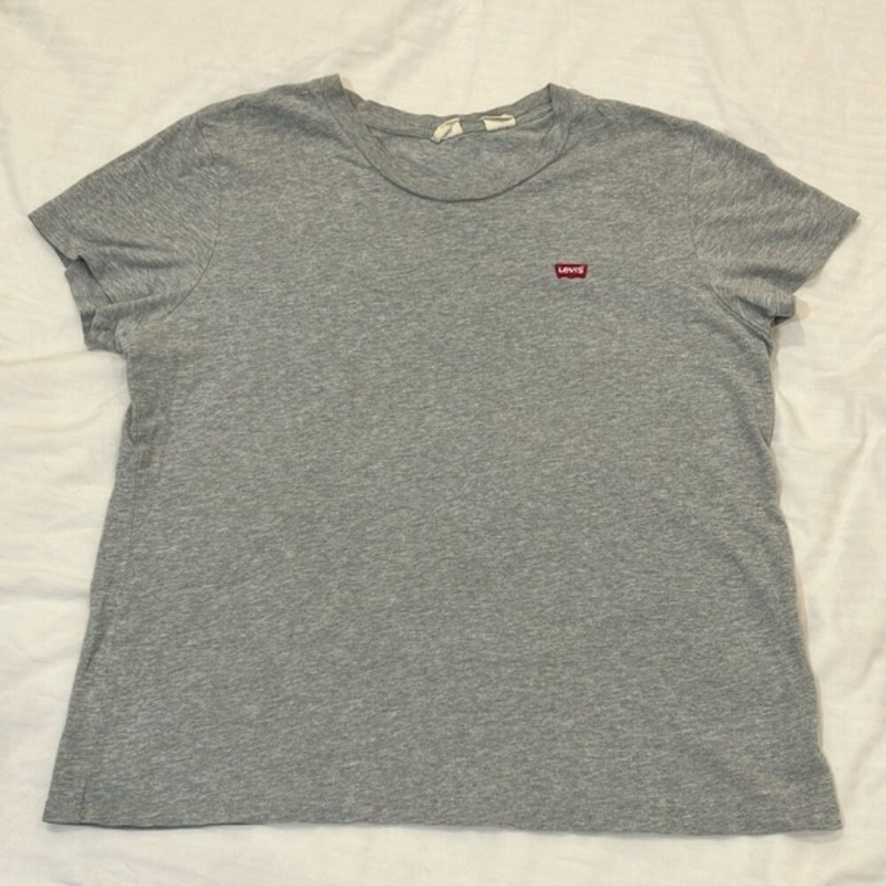 Levis large Womens heather Gray cotton T-Shirt